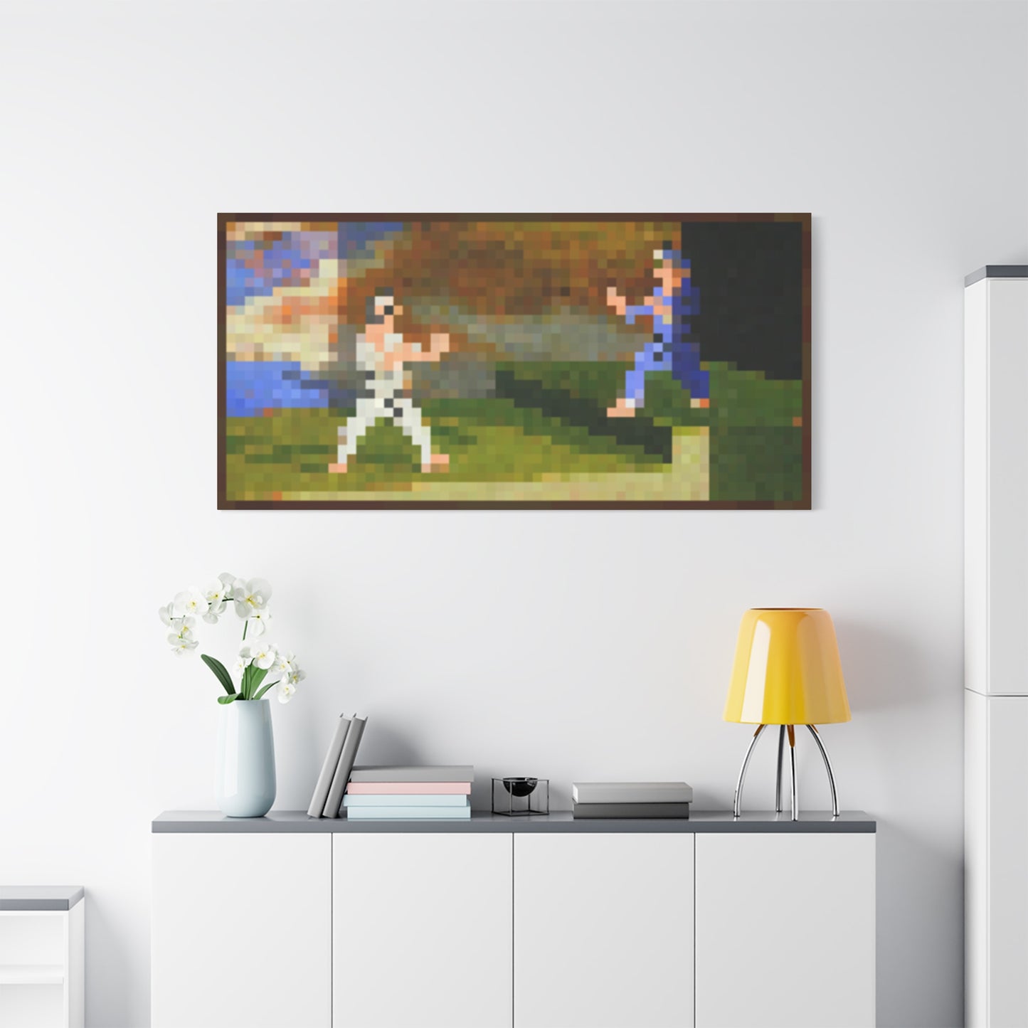 Minecraft Inspired Fighters Painting Featured In-Game