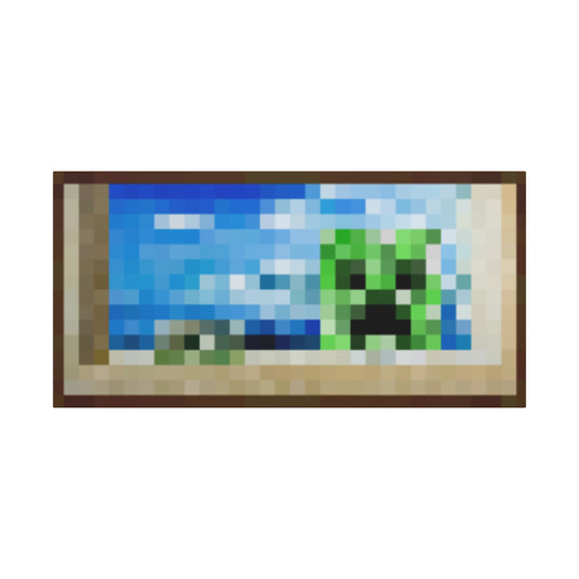 Minecraft Creeper Inspired Painting Canvas