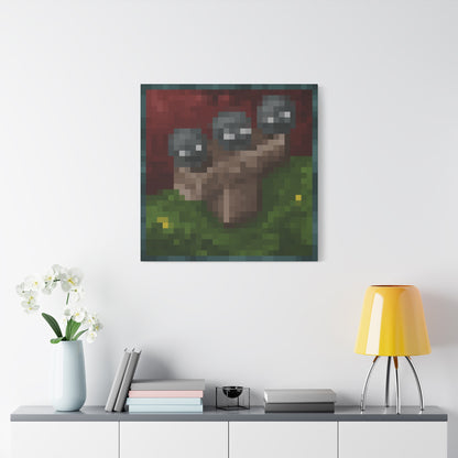 Minecraft Wither Inspired Painting Canvas