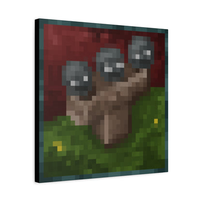 Minecraft Wither Inspired Painting Canvas