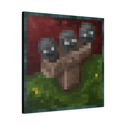 Minecraft Wither Inspired Painting Canvas
