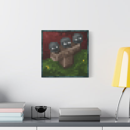 Minecraft Wither Inspired Painting Canvas