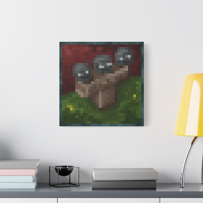 Minecraft Wither Inspired Painting Canvas