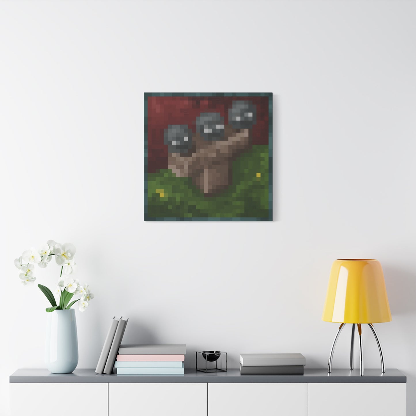 Minecraft Wither Inspired Painting Canvas