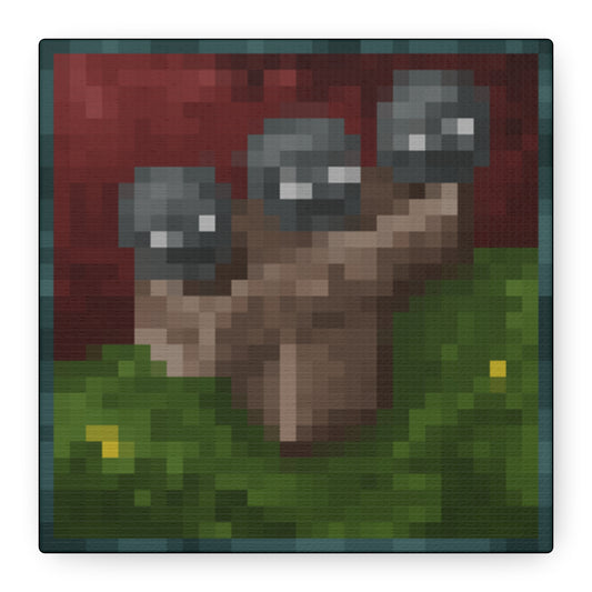 Minecraft Wither Inspired Painting Canvas