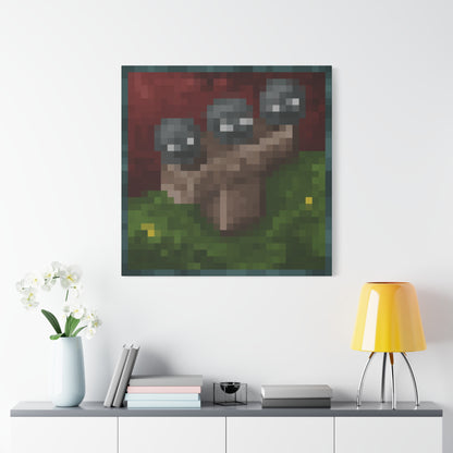 Minecraft Wither Inspired Painting Canvas