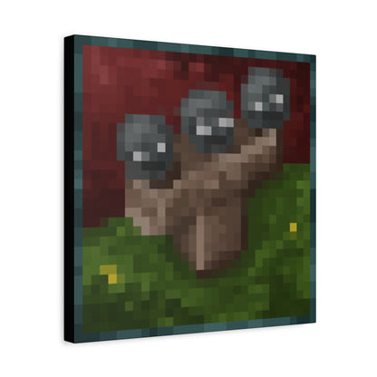 Minecraft Wither Inspired Painting Canvas