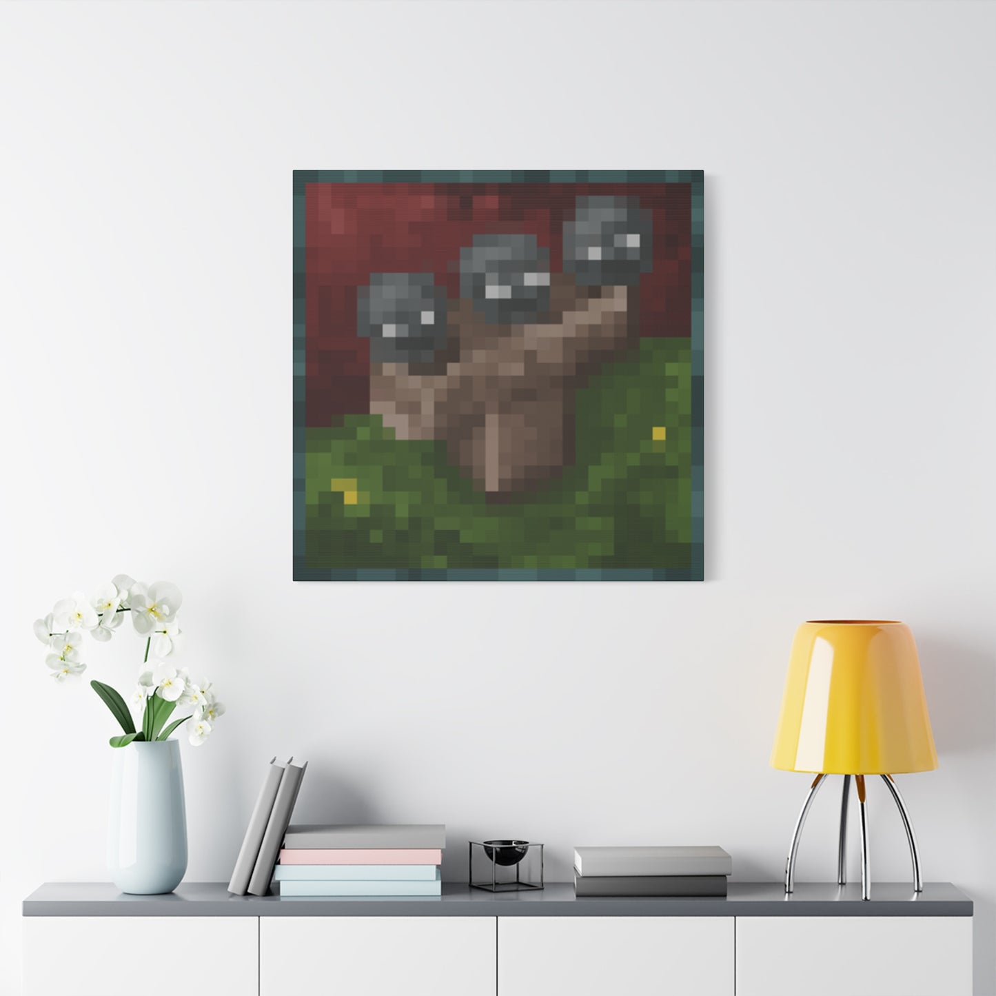Minecraft Wither Inspired Painting Canvas