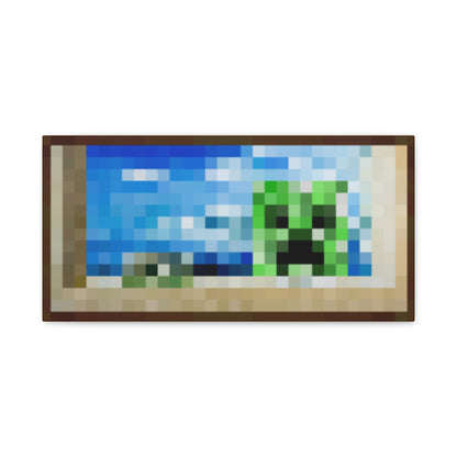 Minecraft Creeper Inspired Painting Canvas