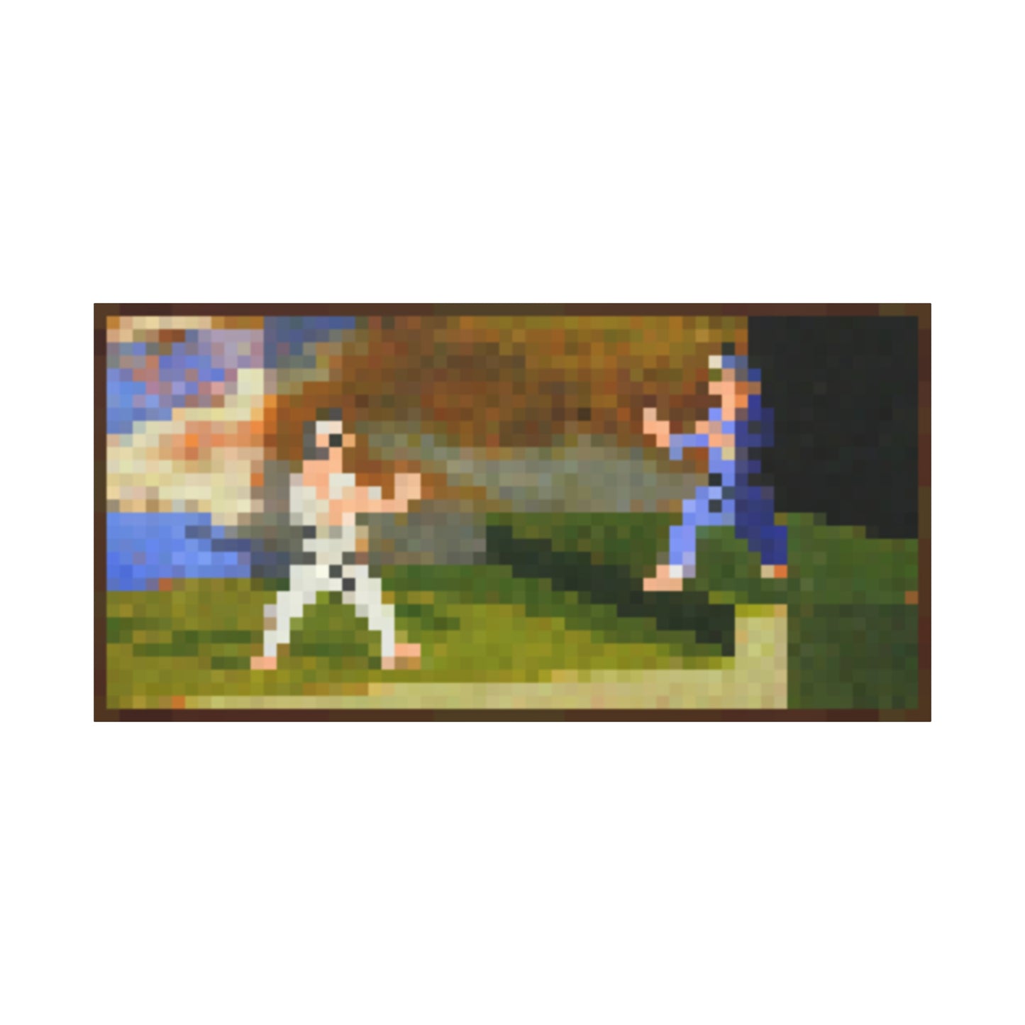 Minecraft Inspired Fighters Painting Featured In-Game