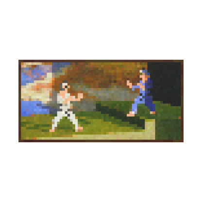 Minecraft Inspired Fighters Painting Featured In-Game