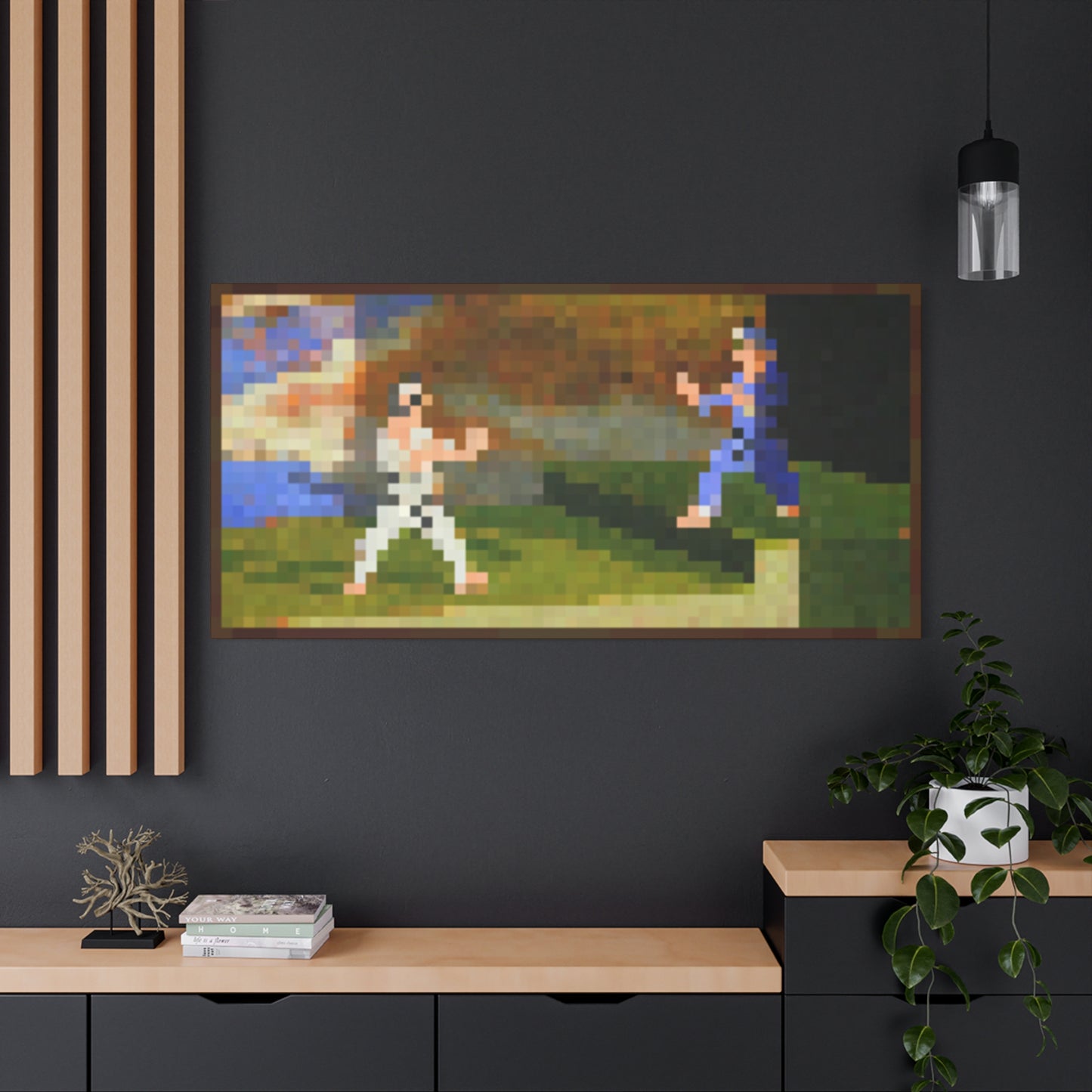 Minecraft Inspired Fighters Painting Featured In-Game