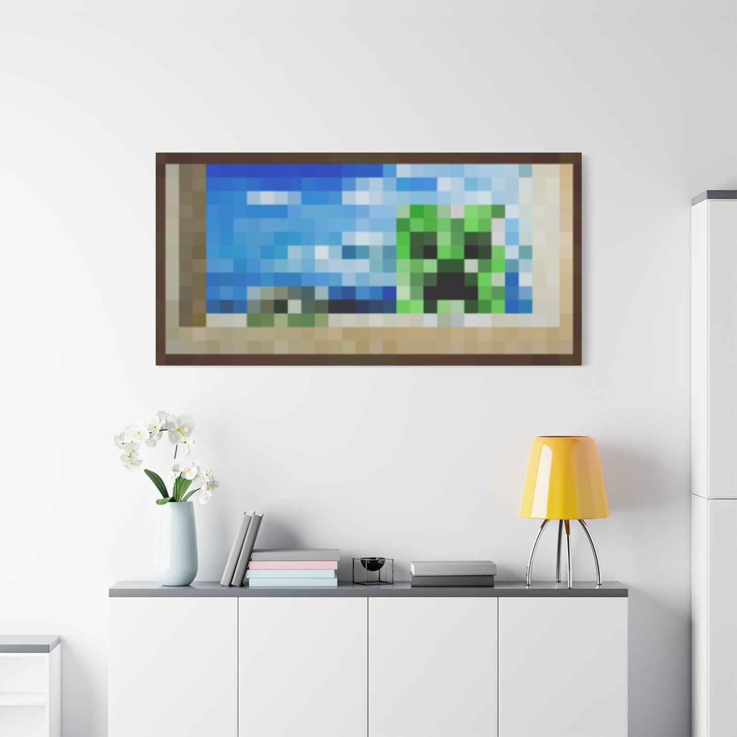 Minecraft Creeper Inspired Painting Canvas