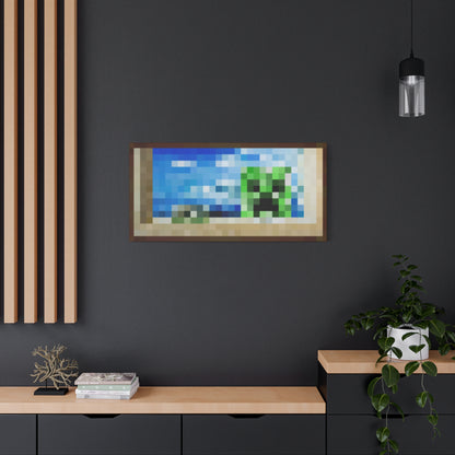 Minecraft Creeper Inspired Painting Canvas