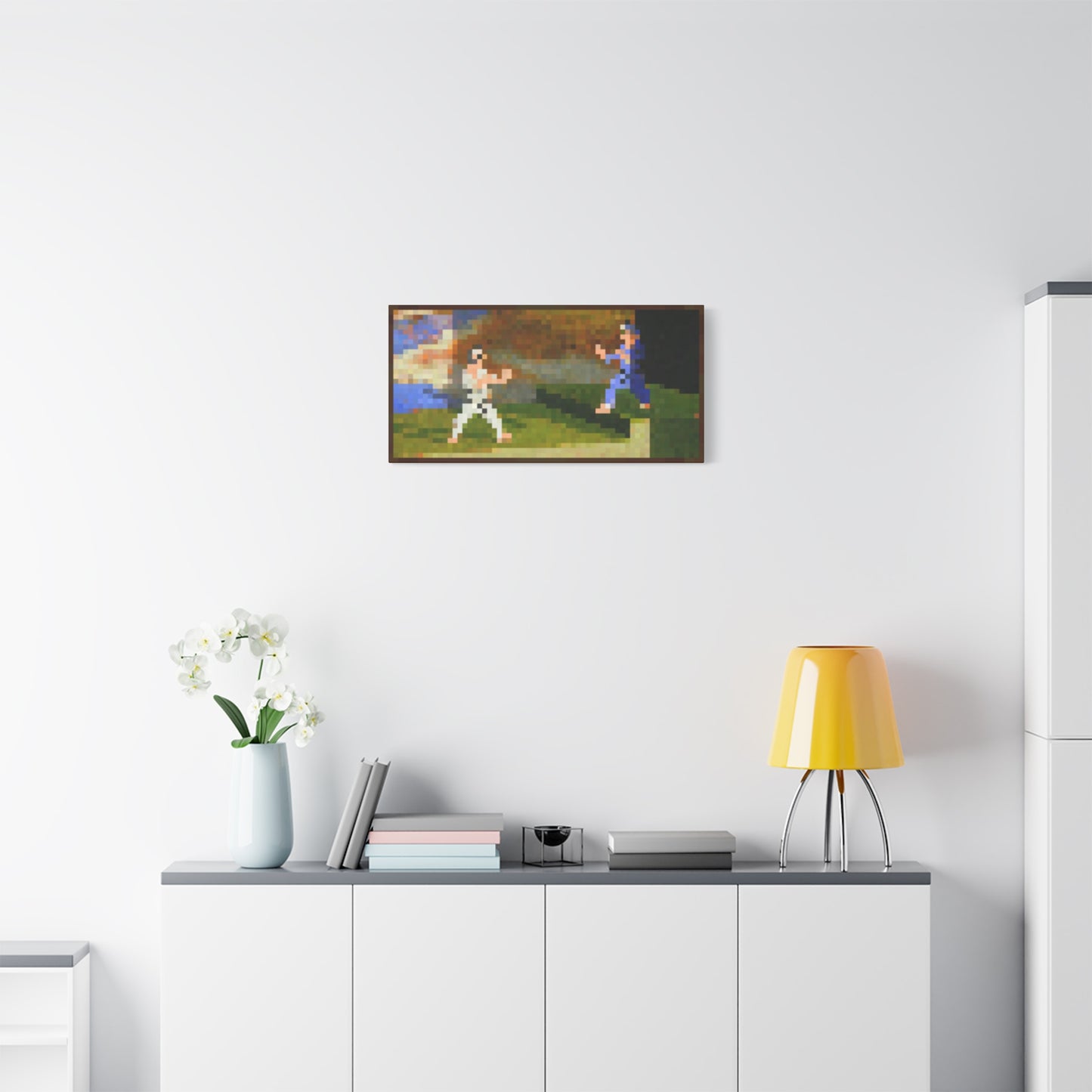 Minecraft Inspired Fighters Painting Featured In-Game