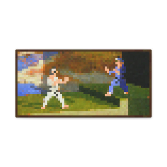 Minecraft Inspired Fighters Painting Featured In-Game