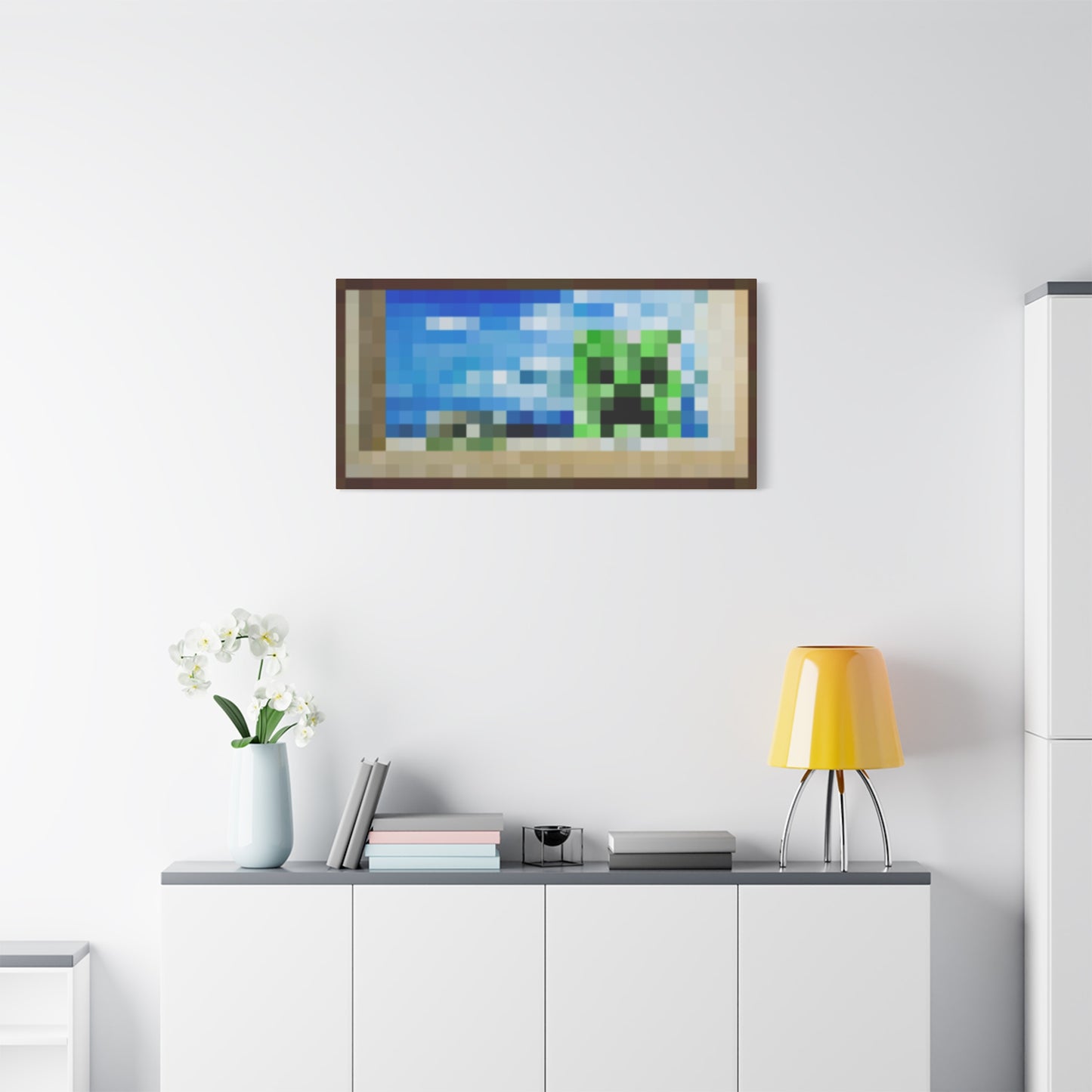 Minecraft Creeper Inspired Painting Canvas