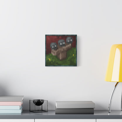 Minecraft Wither Inspired Painting Canvas