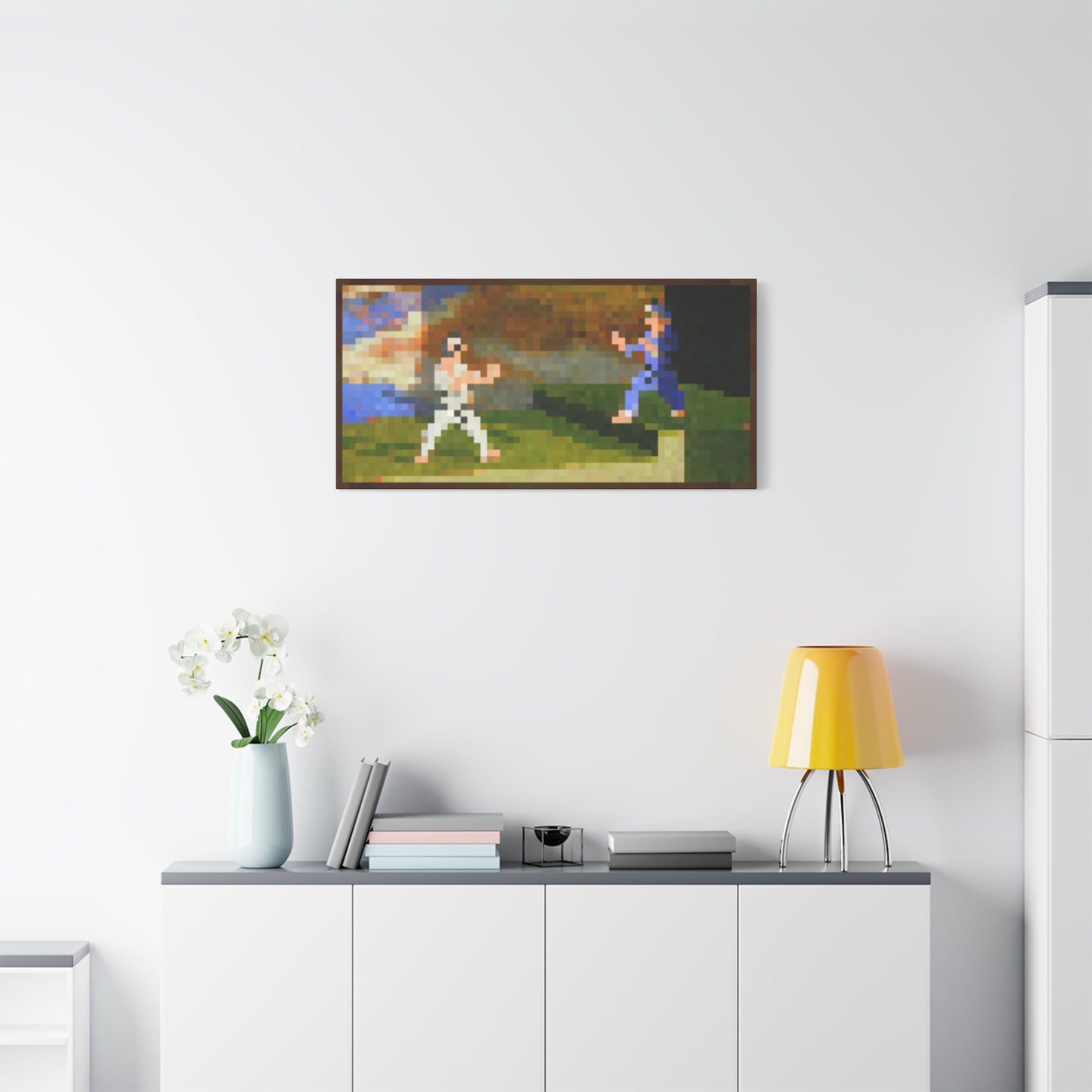 Minecraft Inspired Fighters Painting Featured In-Game