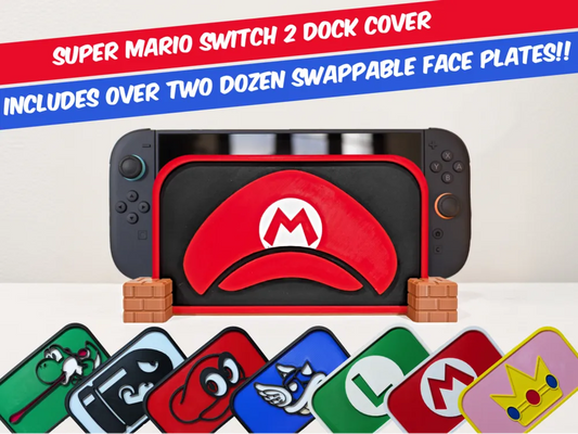 Super Mario Switch 2 Dock Cover | Household Essentials
